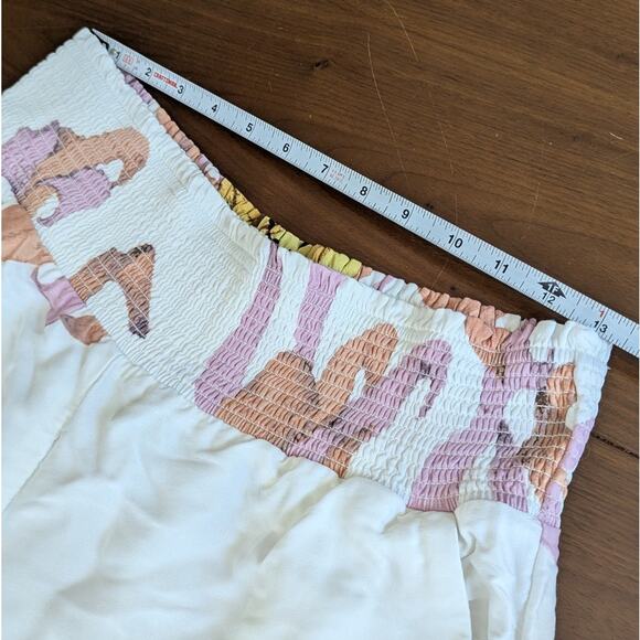 Maeve x Paul Rousso Fish/Floral Print High-rise Wide Leg Palazzo Pants, size M - Picture 6 of 10